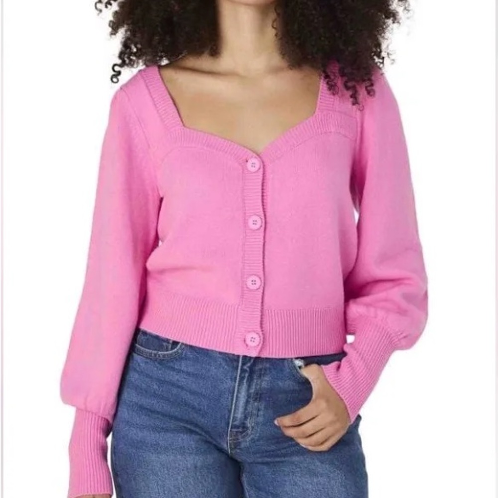 French Connection Pink cardigan size XL NWT
